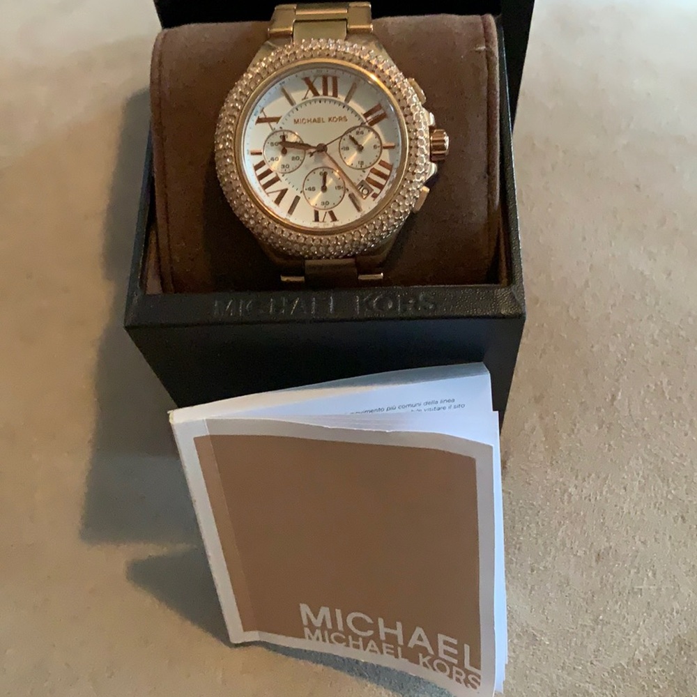 Michael Kors MK5636 Camille Rose Gold-tone Watch